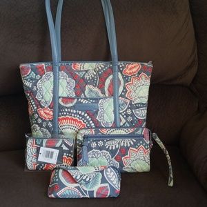 Vera Bradley tote with extras